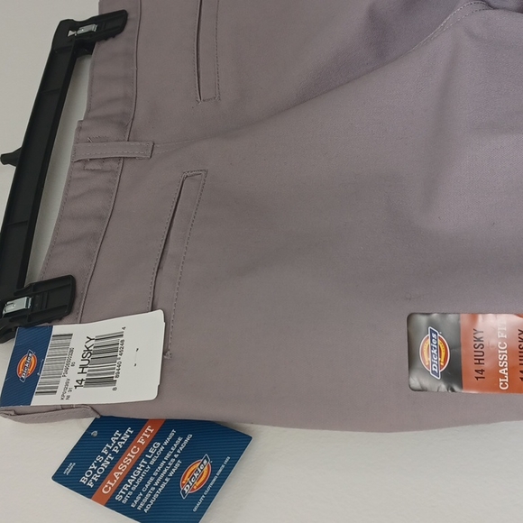 DICKIES pants for boys. "Straight Leg" pants w/ reinforced knees. 14 Husky.  NWT - Picture 8 of 15